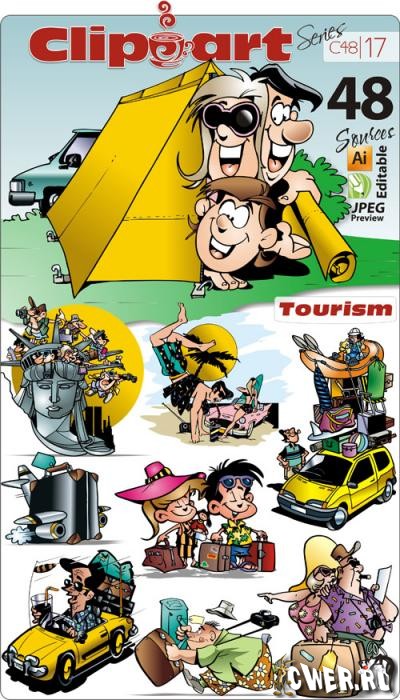 ClipArt Series C-17. Tourism