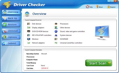 Driver Checker 2.7.3 Datecode 20091029