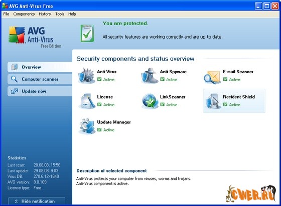 AVG Anti-Virus Free 8.0.169a Build 1359