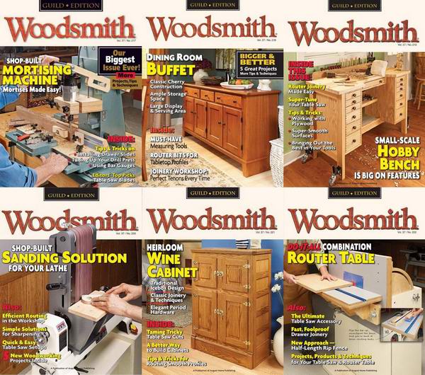 Woodsmith №217-212 February 2015 - January 2016 Архив Подшивка 2015