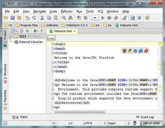 JetBrains WebStorm 5.0.3