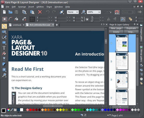 Xara Page & Layout Designer