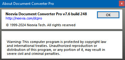 Neevia Document Converter Pro