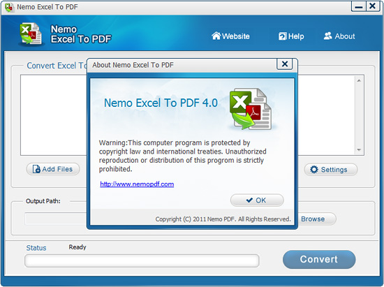 Nemo Excel To PDF