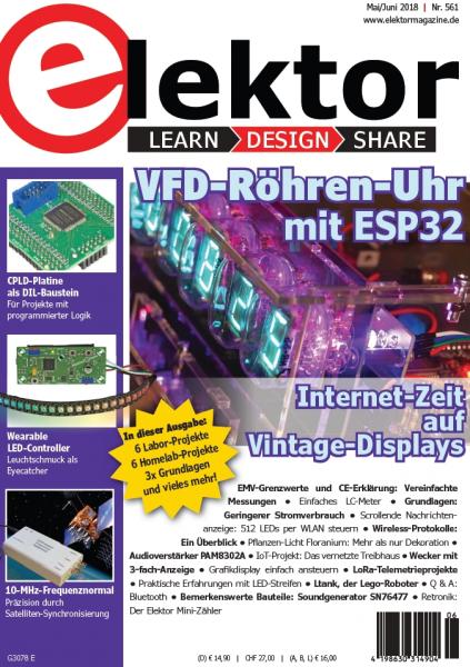 Elektor Electronics №5-6 (Mai-Juni 2018) Germany