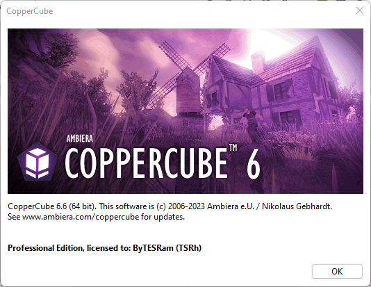 Ambiera CopperCube Professional 6.6