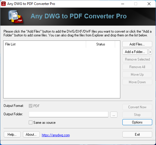 Any DWG to PDF Converter Pro 2023.0