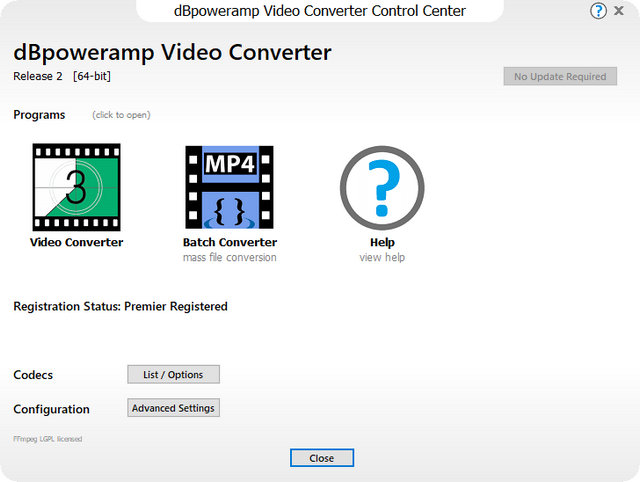 dBpoweramp Video Converter