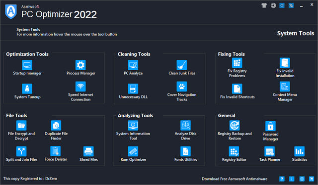 Asmwsoft PC Optimizer 2022