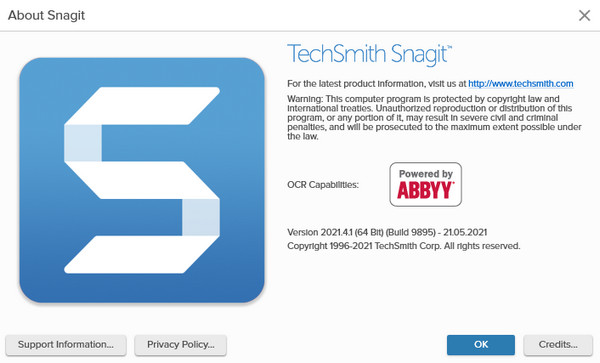 TechSmith Snagit 2021.4.1 Build 9895