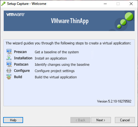 VMware ThinApp Enterprise 5.2.10 Build 18278582