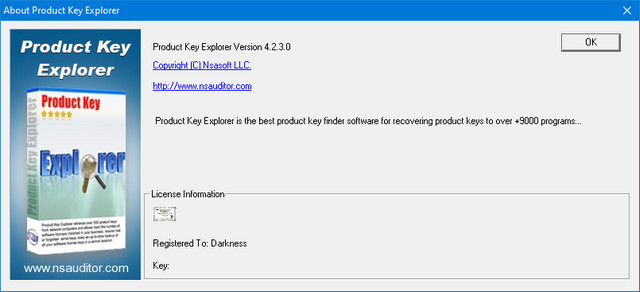 Nsasoft Product Key Explorer 4.2.3.0