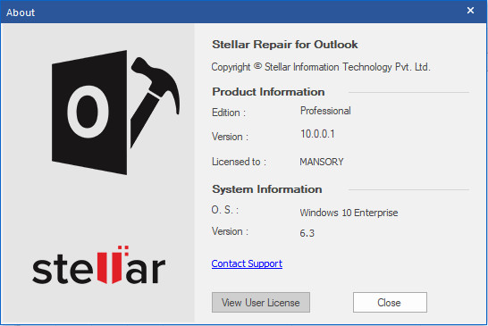 Stellar Repair for Outlook Professional 10.0.0.1