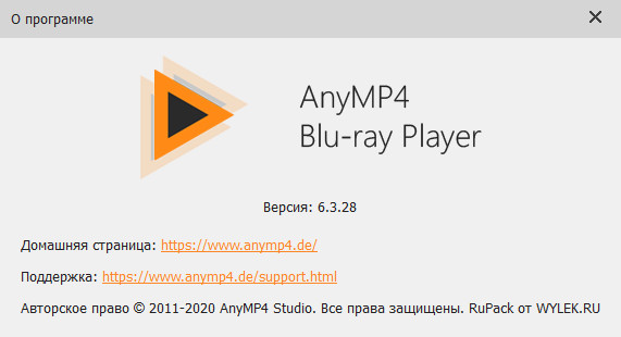 AnyMP4 Blu-ray Player 6.3.28 + Rus