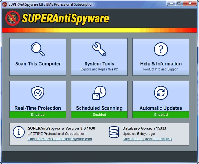 SUPERAntiSpyware Professional 8.0.1030