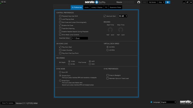 Serato DJ Pro 2.1.1 Build 25