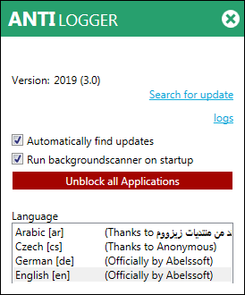 Abelssoft AntiLogger 2019.3.0