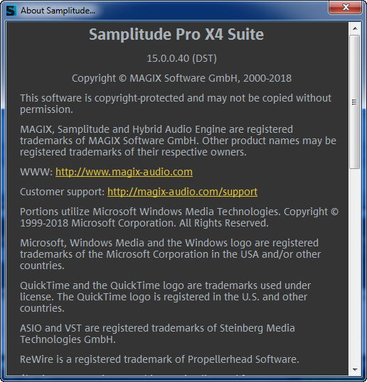 MAGIX Samplitude Pro X4 Suite 15.0.0.40