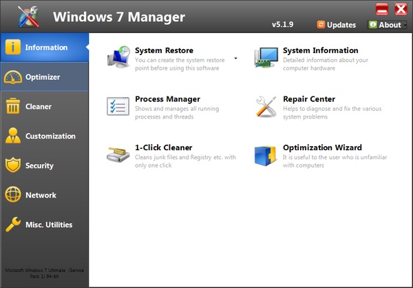 Windows 7 Manager 5.1.9 Final