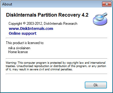 DiskInternals Partition Recovery 4.2 Final