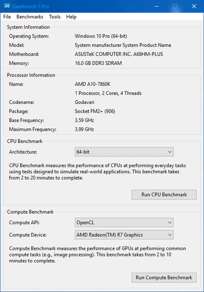 Geekbench 5.0.3 Pro