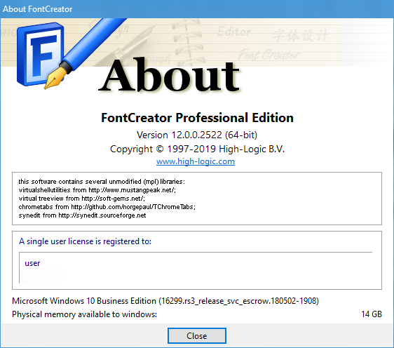 High-Logic FontCreator Professional