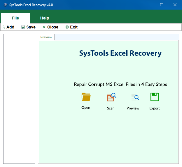 SysTools Excel Recovery