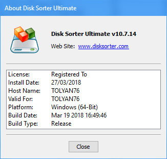 Disk Sorter Ultimate