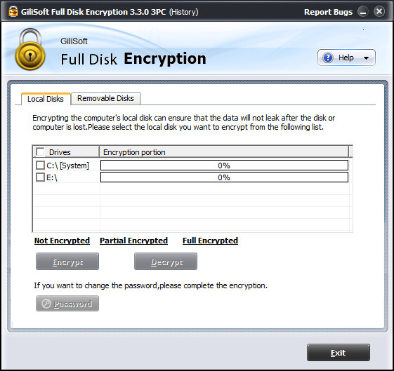 GiliSoft Full Disk Encryption