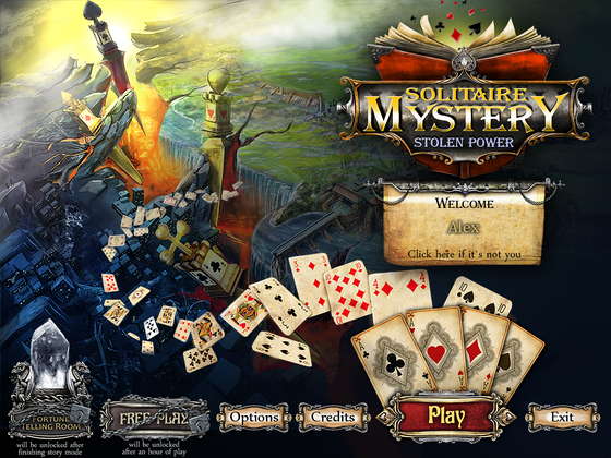 скриншот игры Solitaire Mystery: Stolen Power