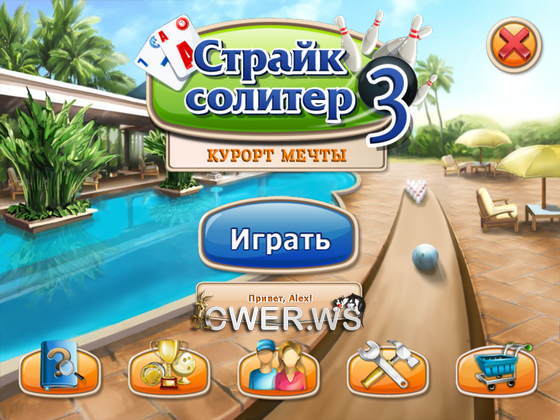 скриншот игры Страйк солитер 3. Курорт мечты