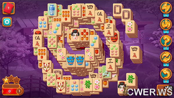 скриншот игры Mahjong Fest: Sakura Garden