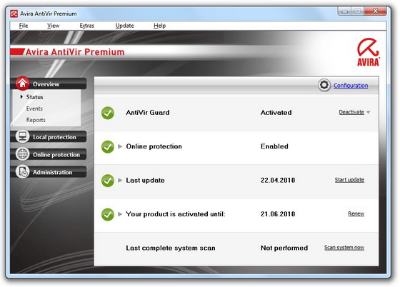 Avira AntiVir Premium