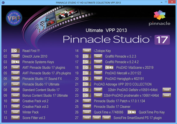 Pinnacle Studio Ultimate 17.0.1.134