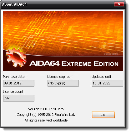 AIDA64 Extreme Edition 2.00.1770 Beta