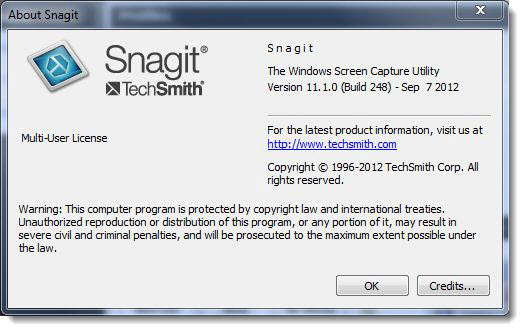 SnagIt 11.1.0.248