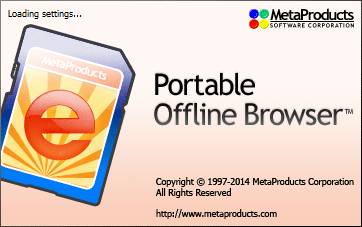 MetaProducts Portable Offline Browser