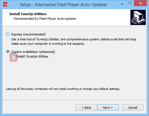 Alternative Flash Player Auto-Updater