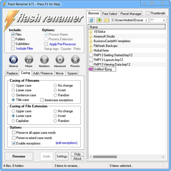 Flash Renamer 6.71