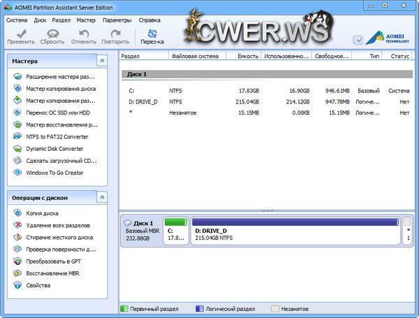 Aomei Partition Assistant Server Edition 5