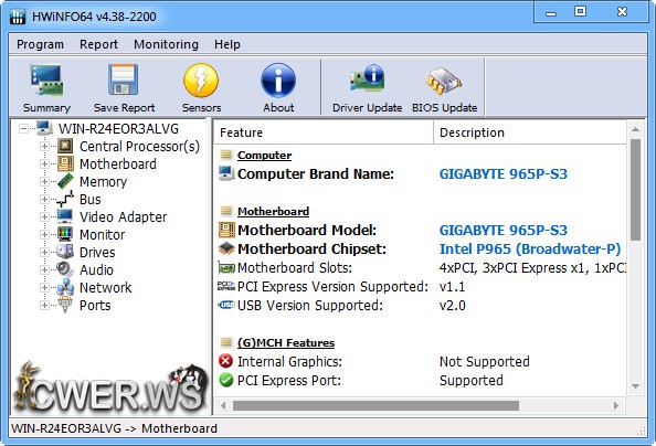 HWiNFO64 4.38 Build 2200