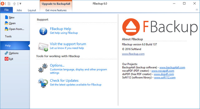 FBackup 6.0 Build 137