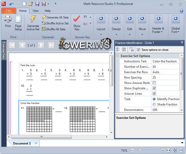 Math Resource Studio 5