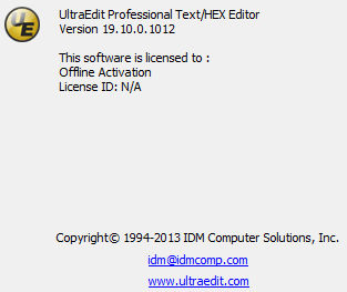 UltraEdit 19.10.0.1012