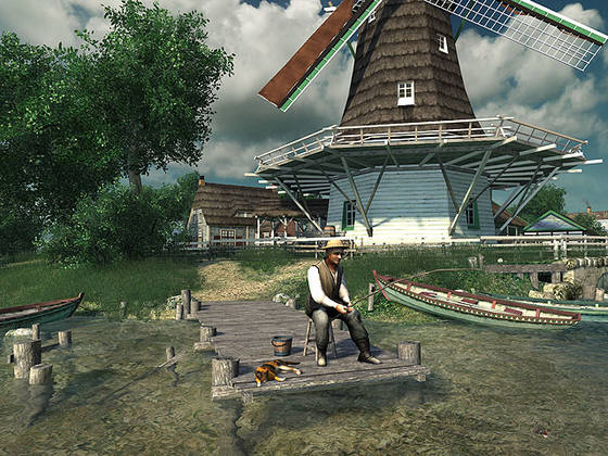 Dutch Windmills 3D Screensaver