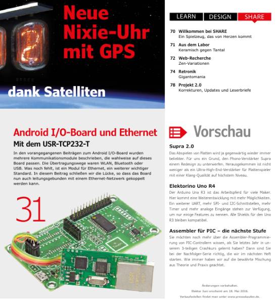 Elektor Electronics №5 (Mai 2016)с