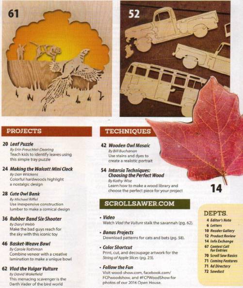 ScrollSaw Woodworking & Crafts №64 (Fall 2016)с1