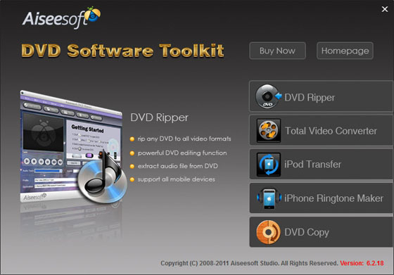 Aiseesoft DVD Software ToolKit 6.2.18