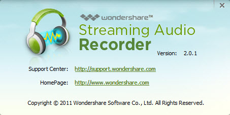 Wondershare Streaming Audio Recorder 2.0.1.0