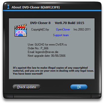 DVD-Cloner 8.70 Build 1015